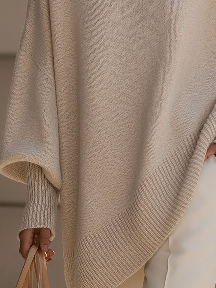 Jasmin | Damen Oversize Pullover Stil Kurze Top