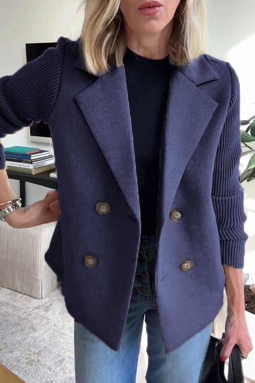 Veronika | Damen Blazer mit langen Ärmeln und Knopfleiste vorne
