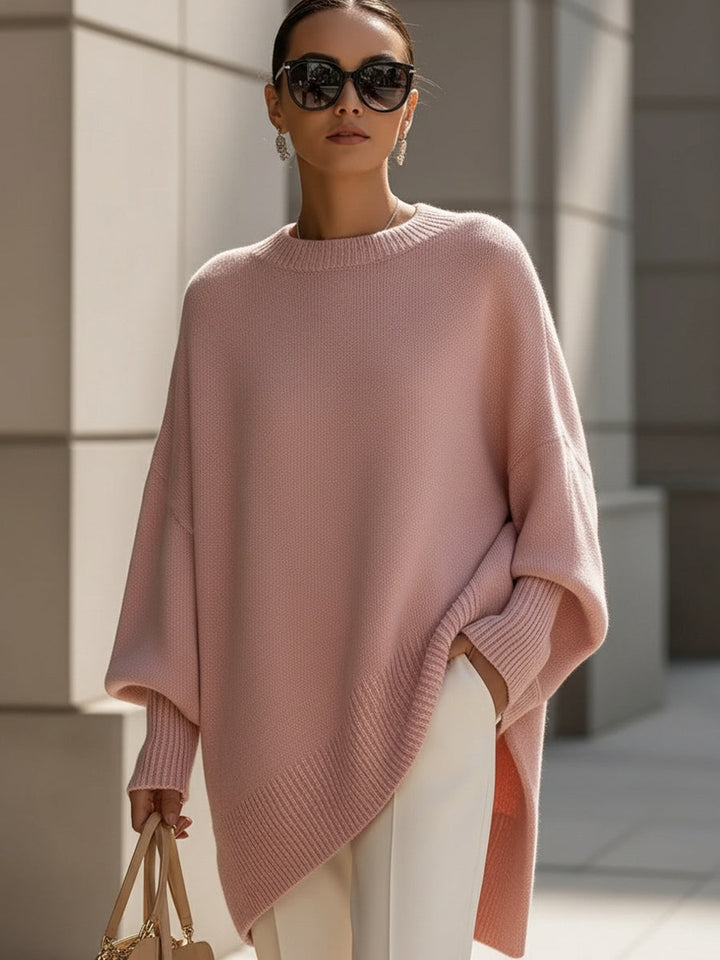 Jasmin | Damen Oversize Pullover Stil Kurze Top