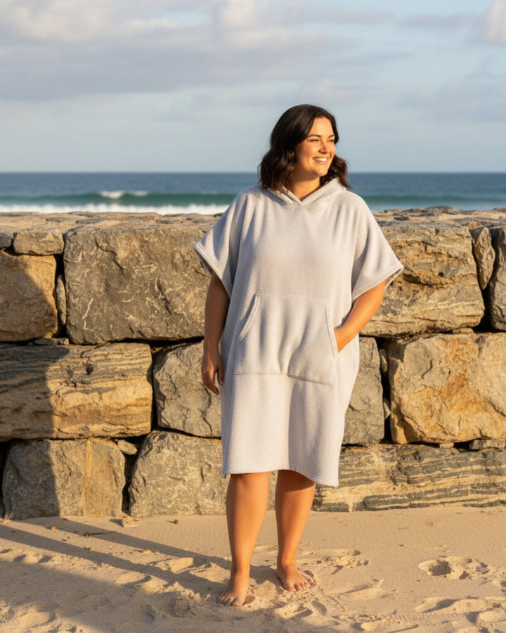 Melanie | Damen Sommer Strand Poncho Kleid