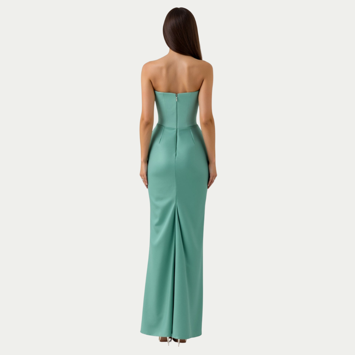 Stefanie | Damen Hochzeitsgast Säulen Maxikleid