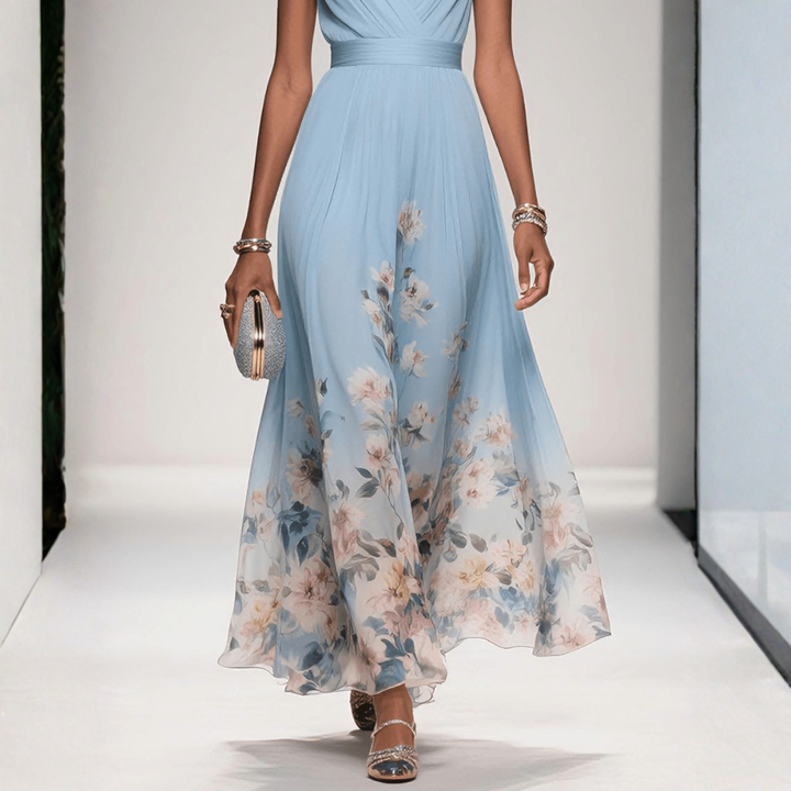 Britta | Damen Florales Maxi Kleid Für Hochzeitsgäste