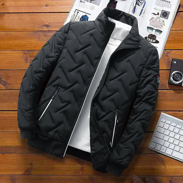 Theo | Herren Gefütterte Jacke mit Stehkragen