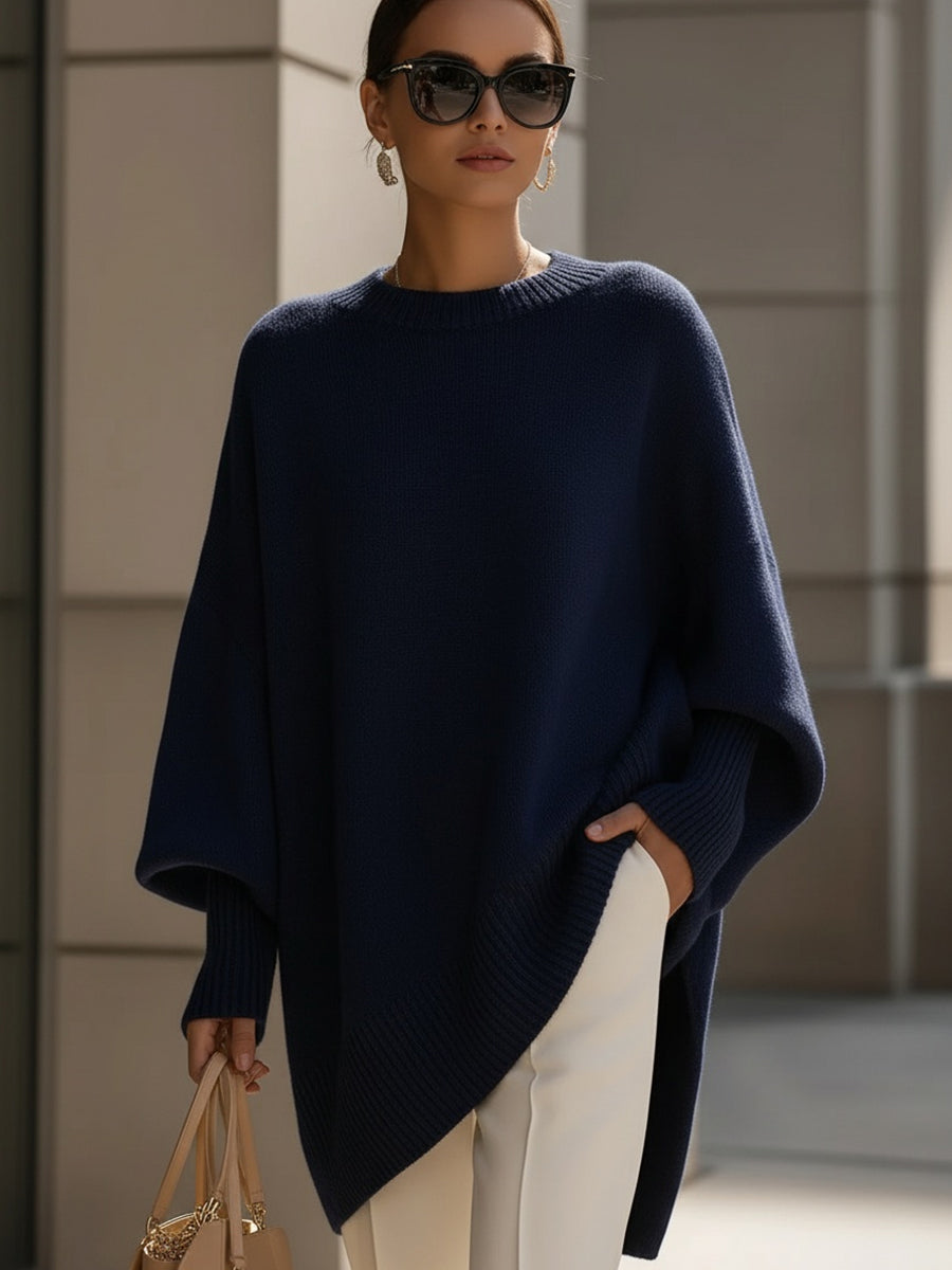 Jasmin | Damen Oversize Pullover Stil Kurze Top