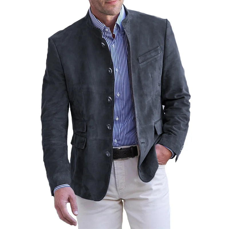 Anton | Herren Eleganter Freizeitblazer mit Knopfverschluss