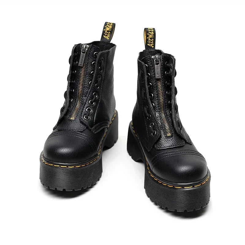 Franziska | Damen Modische Stiefeletten mit dicker Sohle