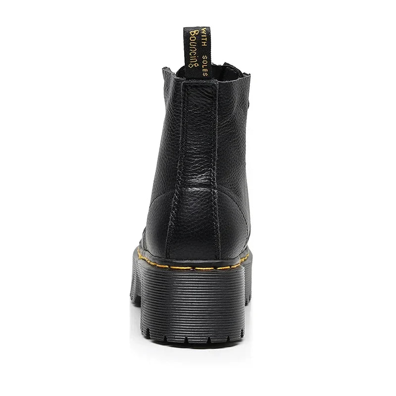 Franziska | Damen Modische Stiefeletten mit dicker Sohle