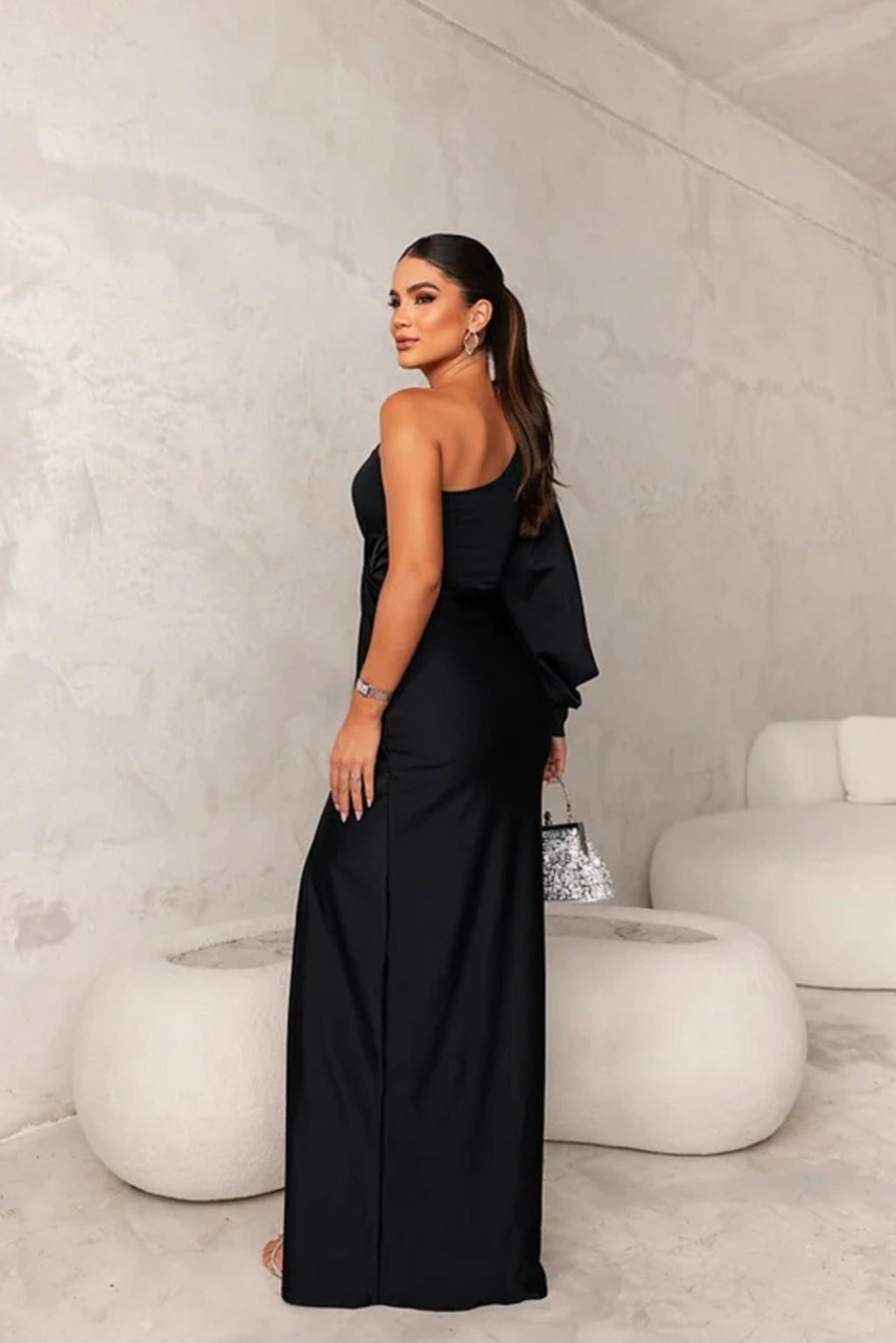 Kirsten | Damen Abendkleid mit Einer Schulter und Raffung