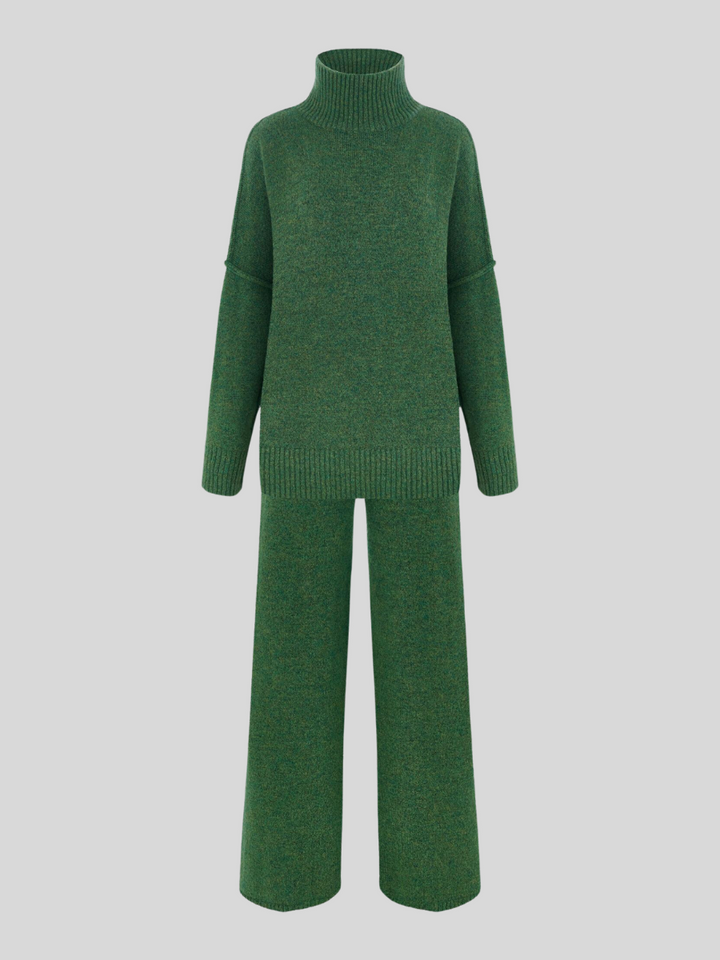 Eva | Damen Gemütliches Oversize Strickpullover Lounge-Set