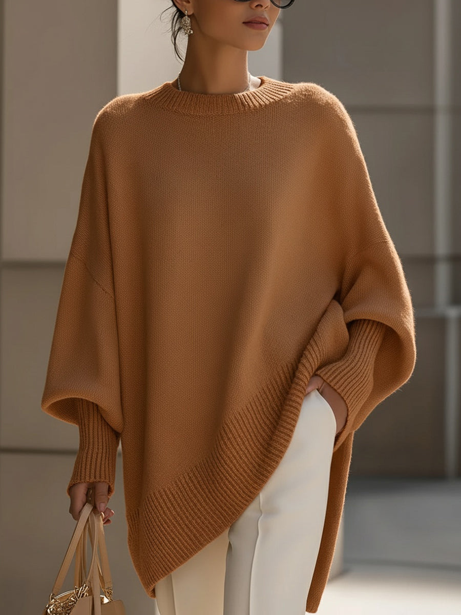 Jasmin | Damen Oversize Pullover Stil Kurze Top