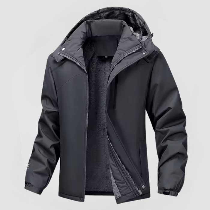 Hendrik | Herren Winterjacke mit Kapuze und Reißverschluss