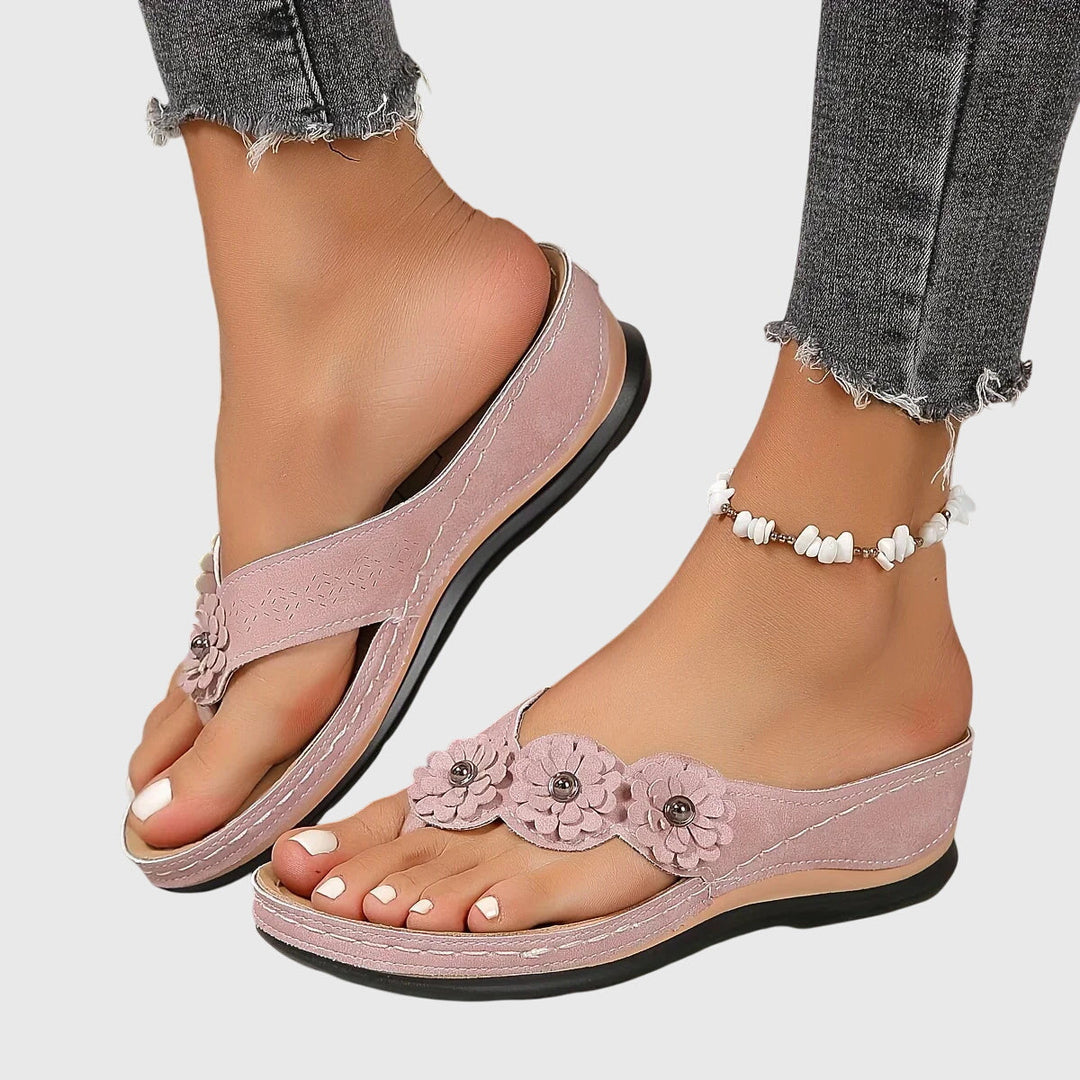 Nicole | Damen Trendige Lässige Slip-On Sandalen