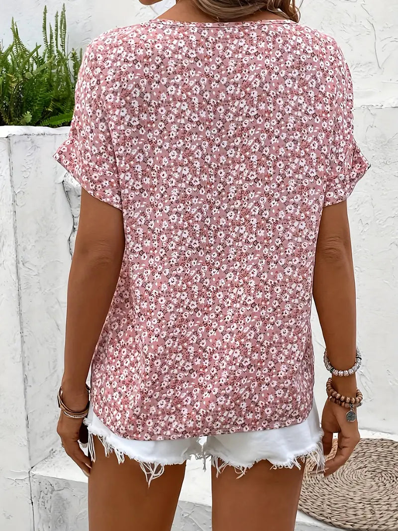 Doris | Damen Schicke Bluse mit Floralem Sommerprint