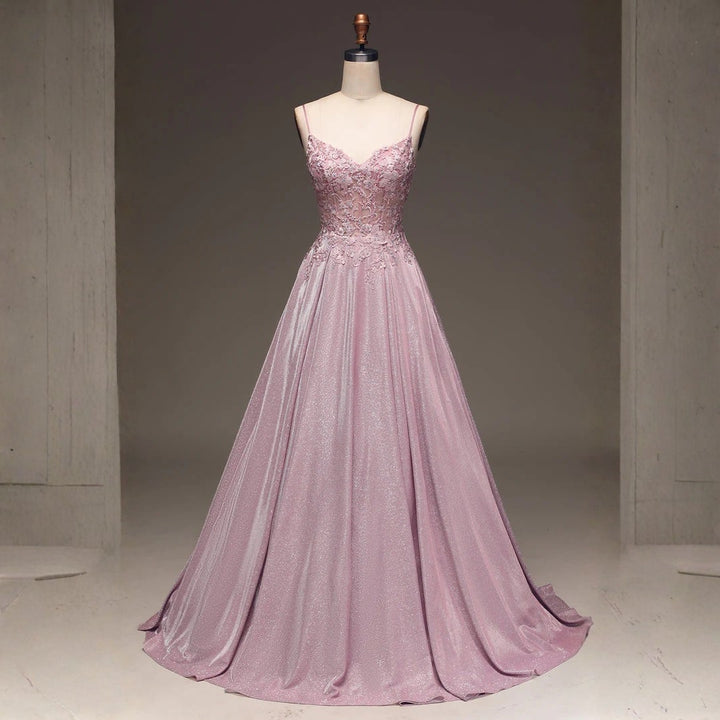 Elke | Damen Hochzeitsgast Verziertes Maxikleid