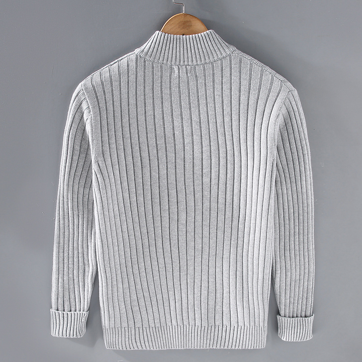 Paul | Herren Freizeit Strickcardigan mit Reißverschluss