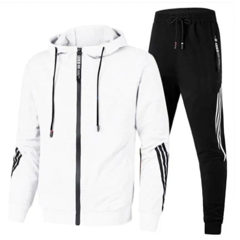 David | Herren Modernes Streetwear-Hoodie-Set