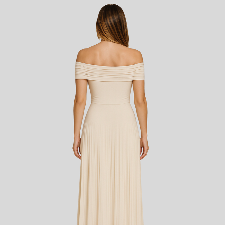 Edith | Damen Hochzeitsgast Gefaltetes Maxikleid