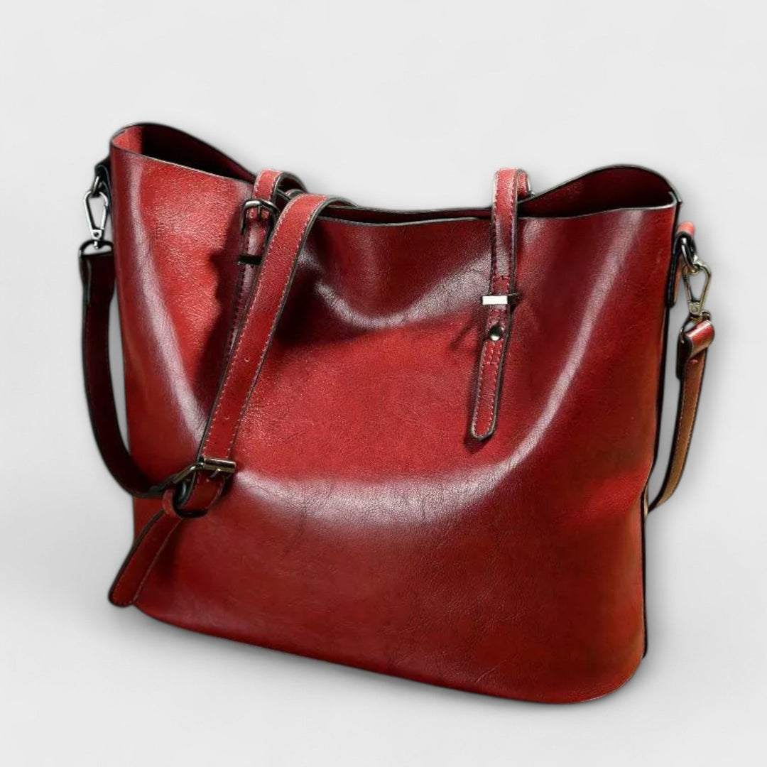 Sandra | Damen Exklusive Schultertasche im klassischen Stil