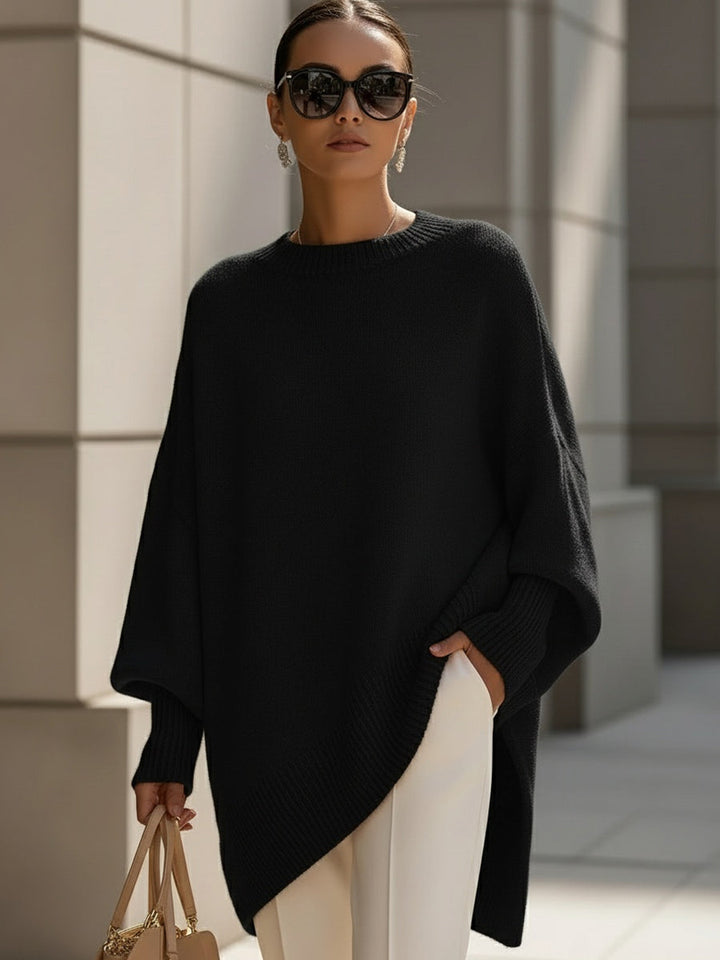 Jasmin | Damen Oversize Pullover Stil Kurze Top