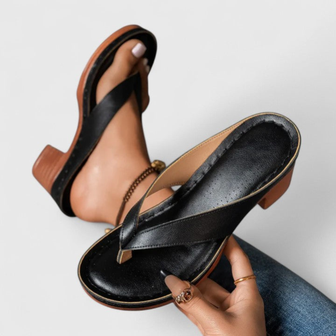 Birgit Chunky Heel Summer Sandals