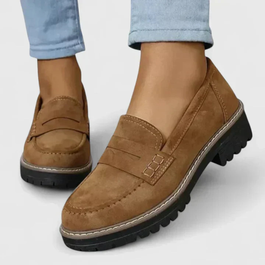 Michaela | Damen Slip-On Chunky Loafer Schuhe