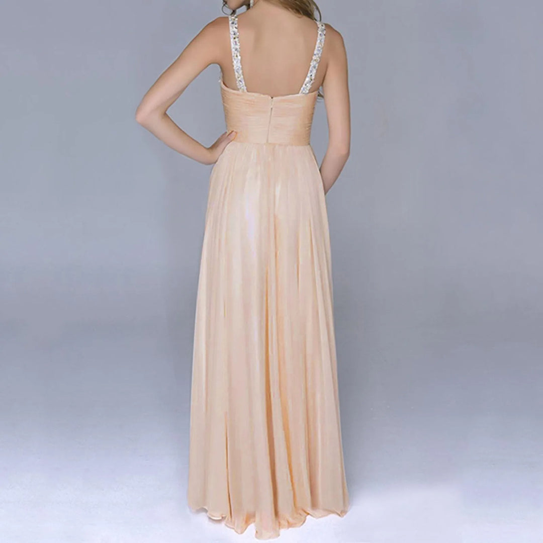 Elke | Damen Hochzeitsgast Verziertes Maxikleid