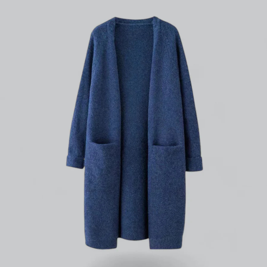 Daniela | Damen Warme Strickjacke mit offener Front