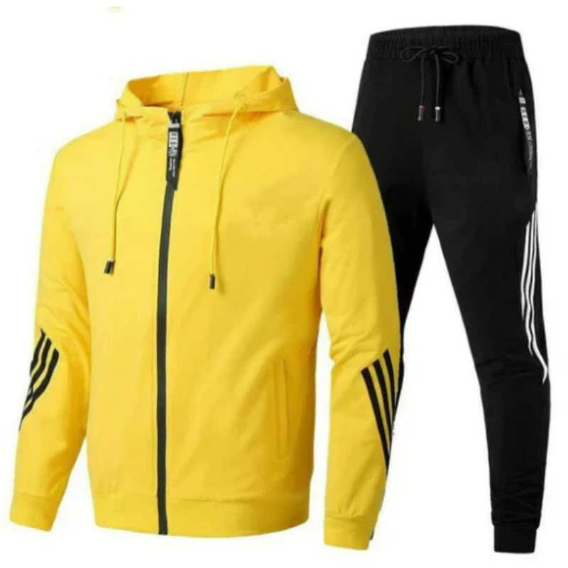 David | Herren Modernes Streetwear-Hoodie-Set