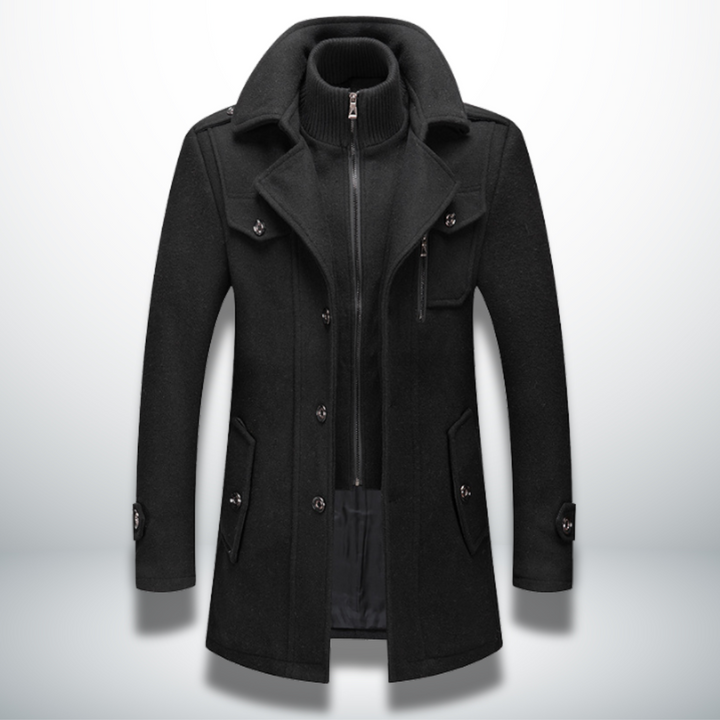 Felix | Herren Smart-Casual Mantel mit Knopfverschluss