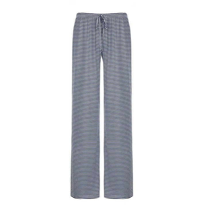 Daniela | Damen Frühlings-Gestreifte Relaxed-Hose