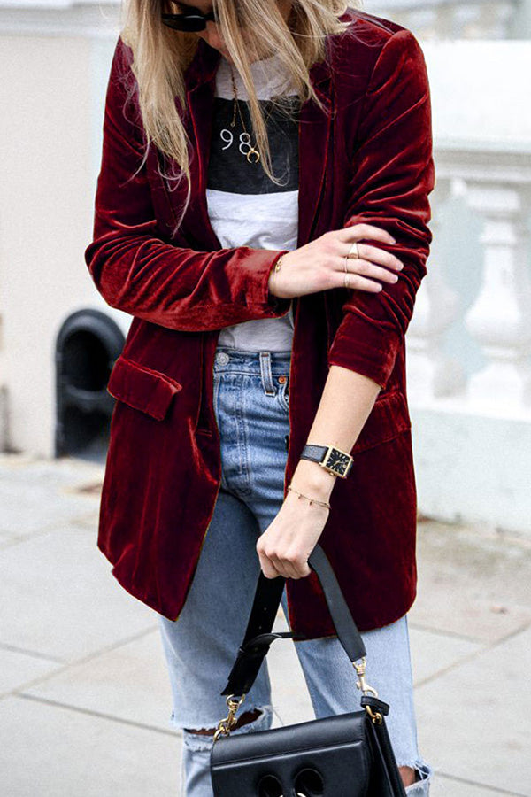 Jasmin | Damen Business-Casual Blazer mit langen Ärmeln