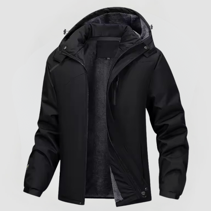 Hendrik | Herren Winterjacke mit Kapuze und Reißverschluss