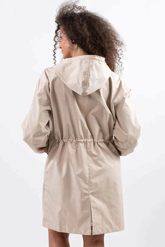 Edith | Damen Langer Freizeitmantel mit Lockerer Passform
