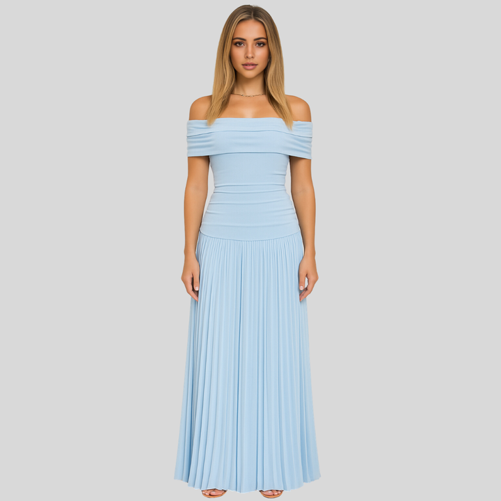 Edith | Damen Hochzeitsgast Gefaltetes Maxikleid