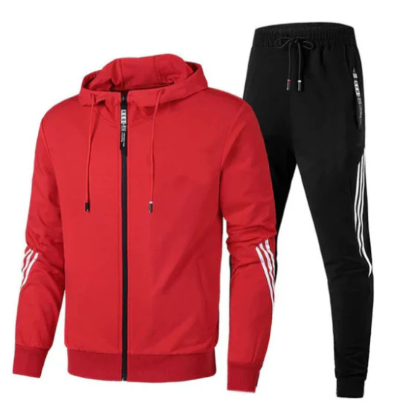 David | Herren Modernes Streetwear-Hoodie-Set