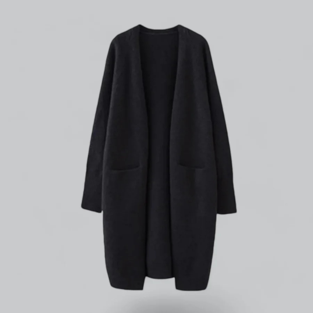 Daniela | Damen Warme Strickjacke mit offener Front