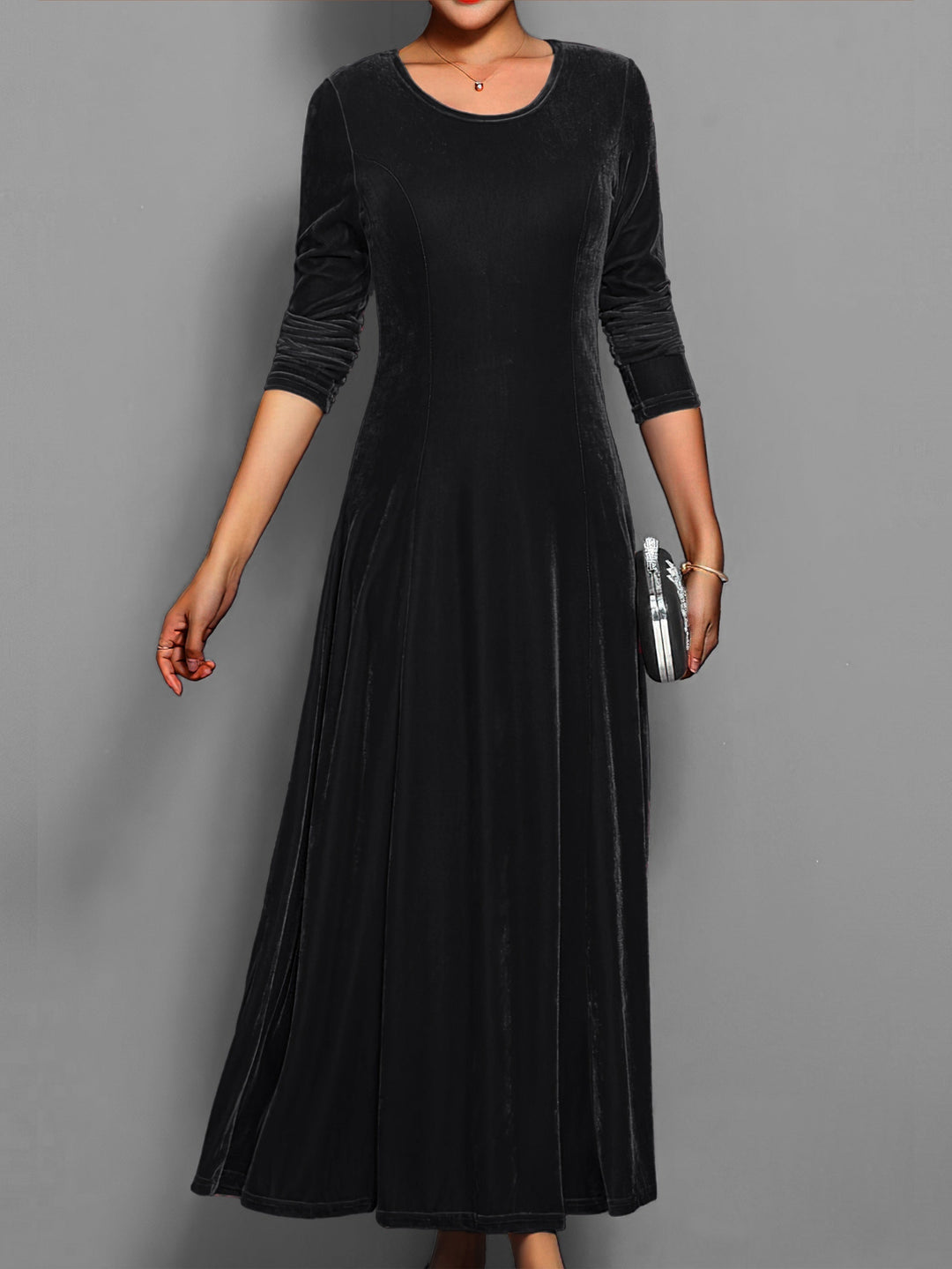 Julia | Damen Slim-Fit-Kleid in voller Länge für besondere Anlässe