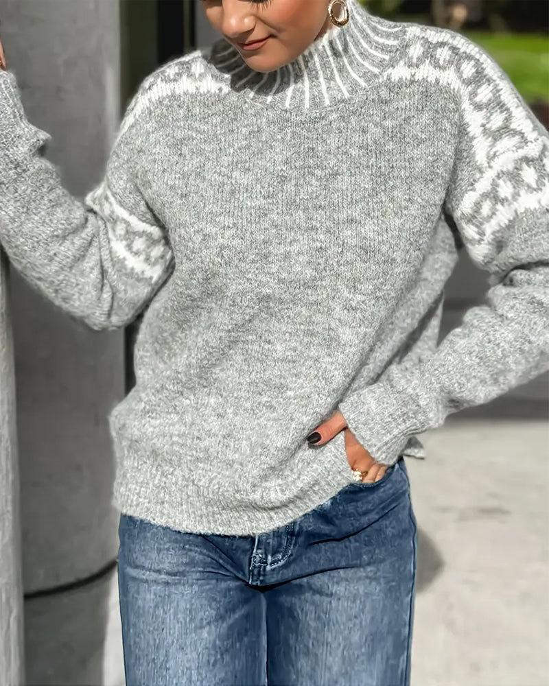 Emilia | Damen Alltäglicher Pullover für die Kalte Jahreszeit
