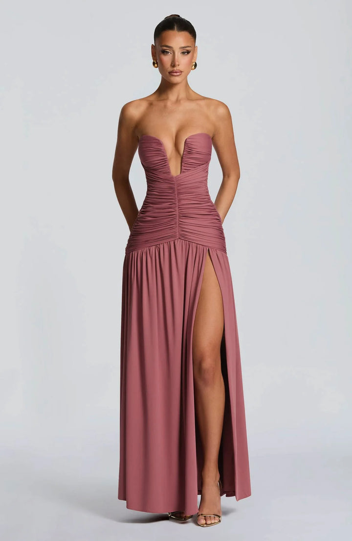 Jacqueline | Damen Kleid für Hochzeitsgäste mit Herzausschnitt
