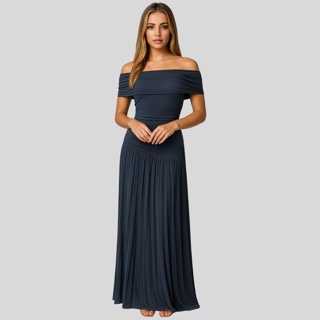 Edith | Damen Hochzeitsgast Gefaltetes Maxikleid