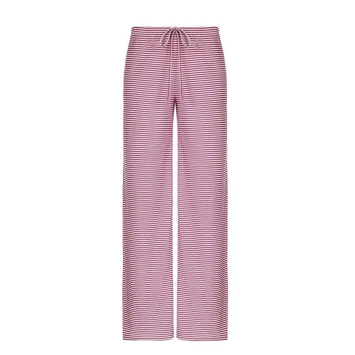 Daniela | Damen Frühlings-Gestreifte Relaxed-Hose