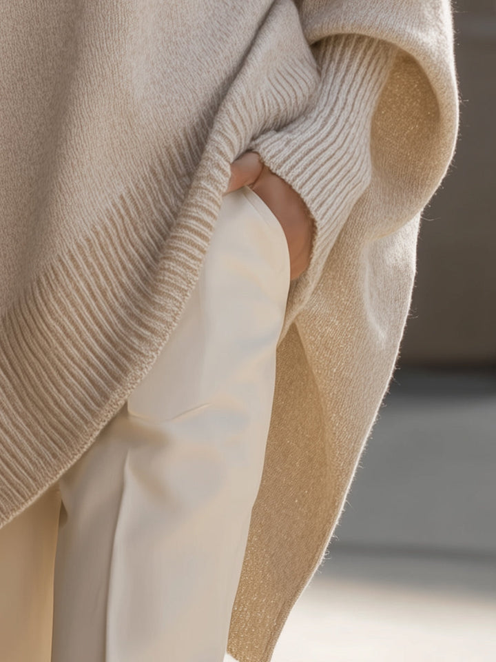 Jasmin | Damen Oversize Pullover Stil Kurze Top