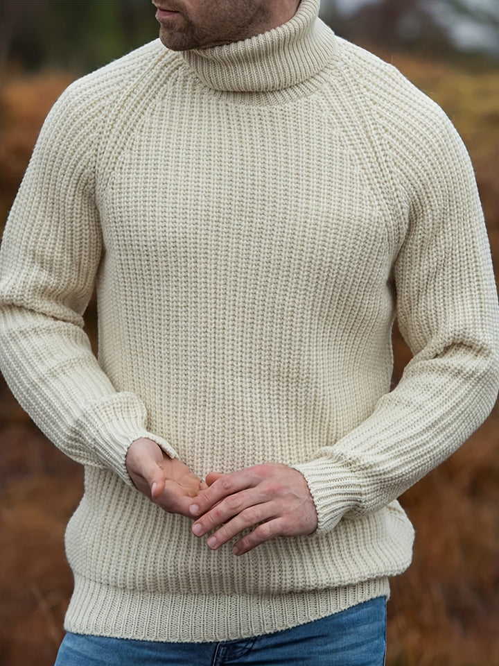 Alexander | Herren Warmer Strickpullover mit Rollkragen für den Winter