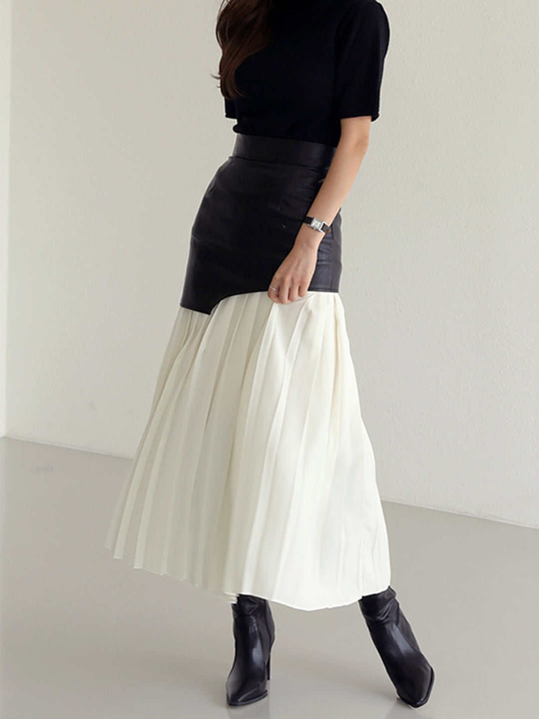 Doris | Damen Sommer Asymmetrischer Midi Rock