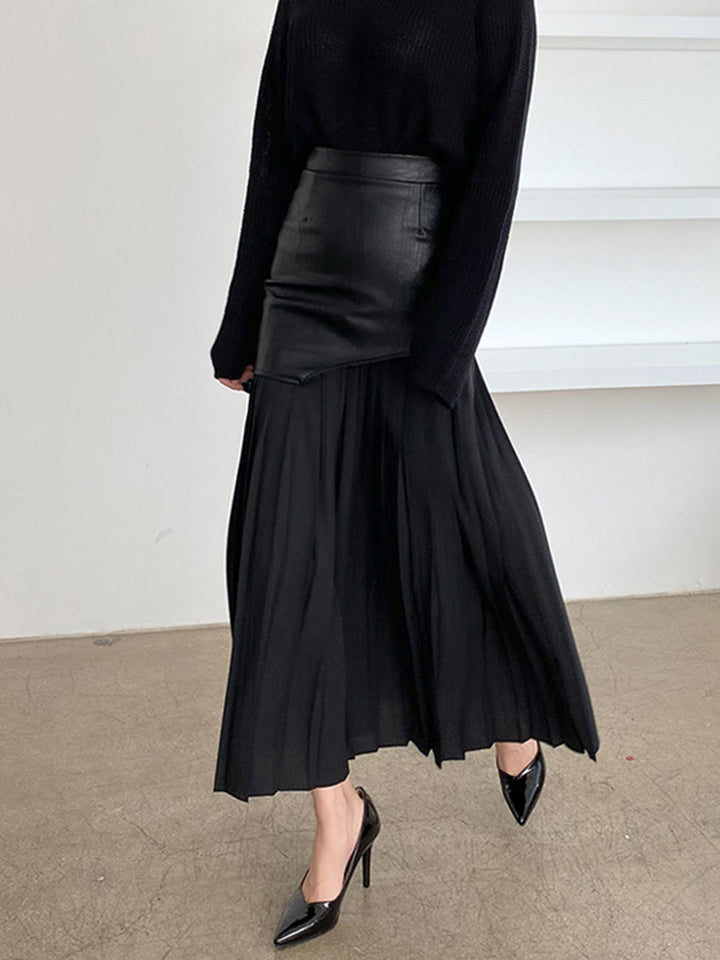Doris | Damen Sommer Asymmetrischer Midi Rock