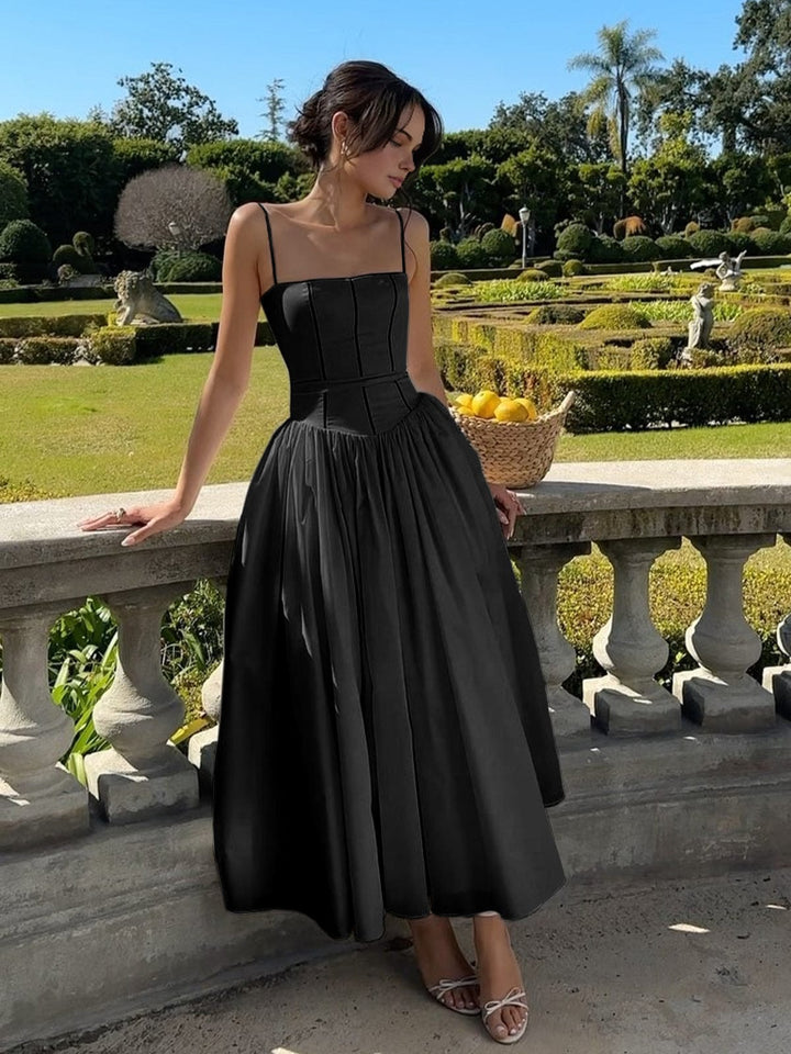 Monika | Damen Korsett Midi Kleid für Hochzeitsgäste