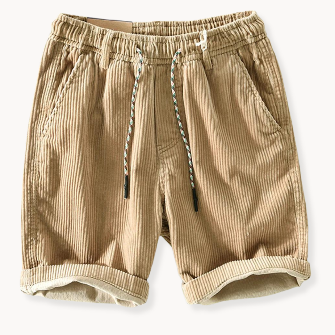 Elias | Herren Elastischer Bund Kordelzug Freizeit-Shorts