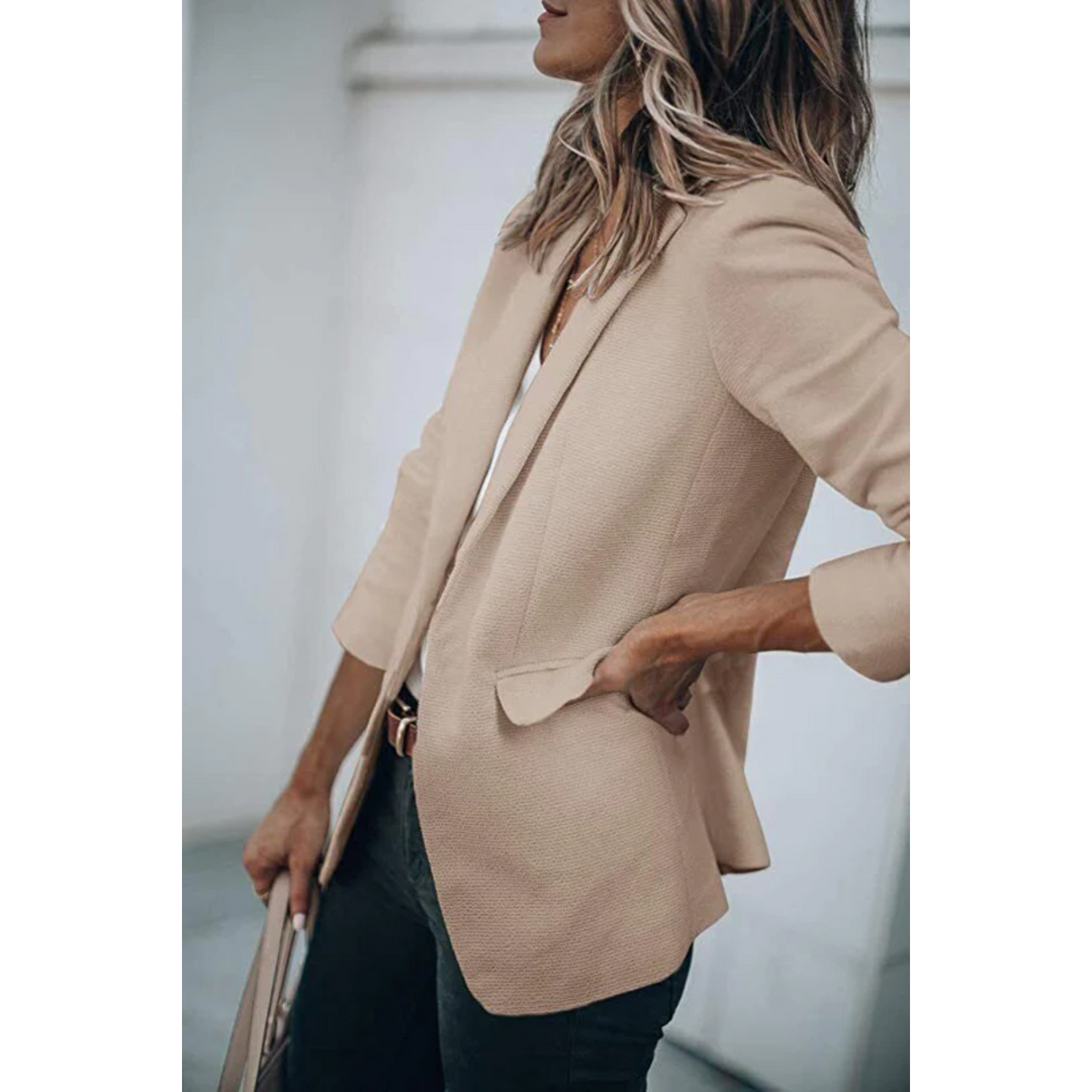Jacqueline | Damen Freizeit-Büroblazer mit offenem Schnitt