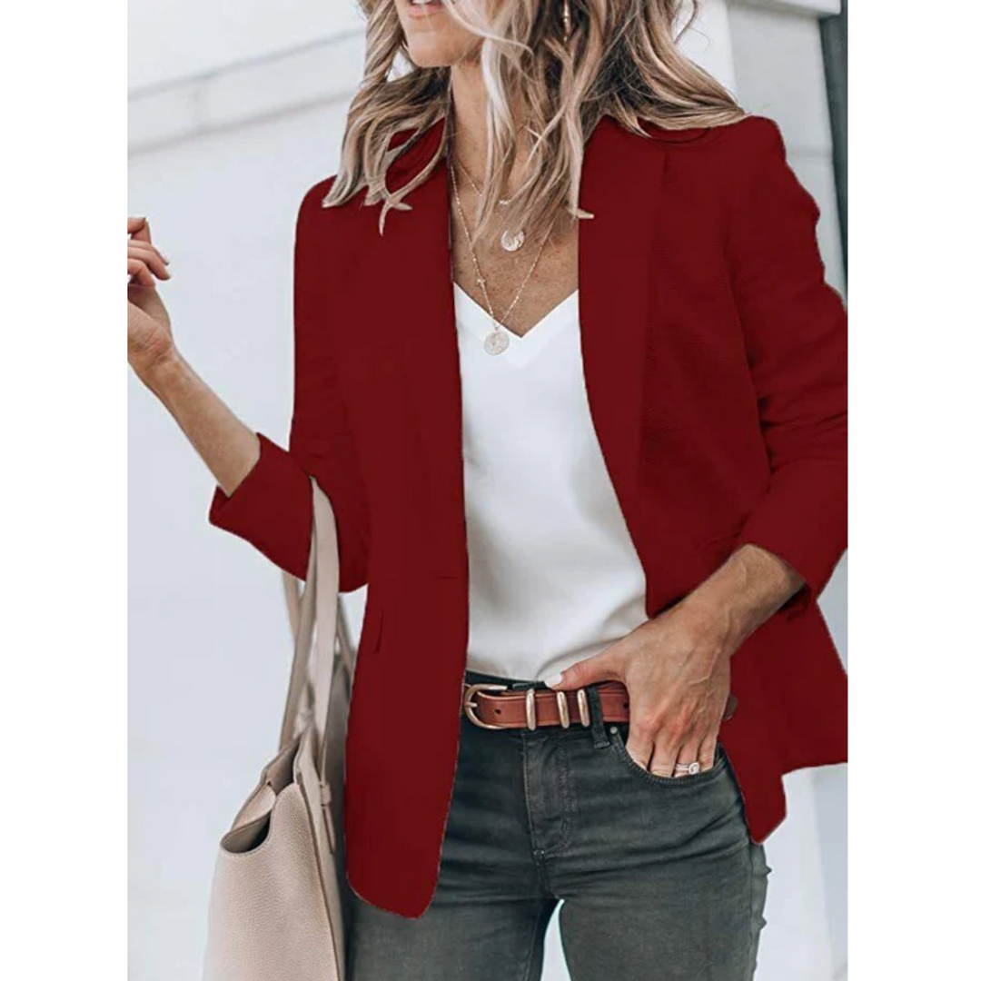 Jacqueline | Damen Freizeit-Büroblazer mit offenem Schnitt