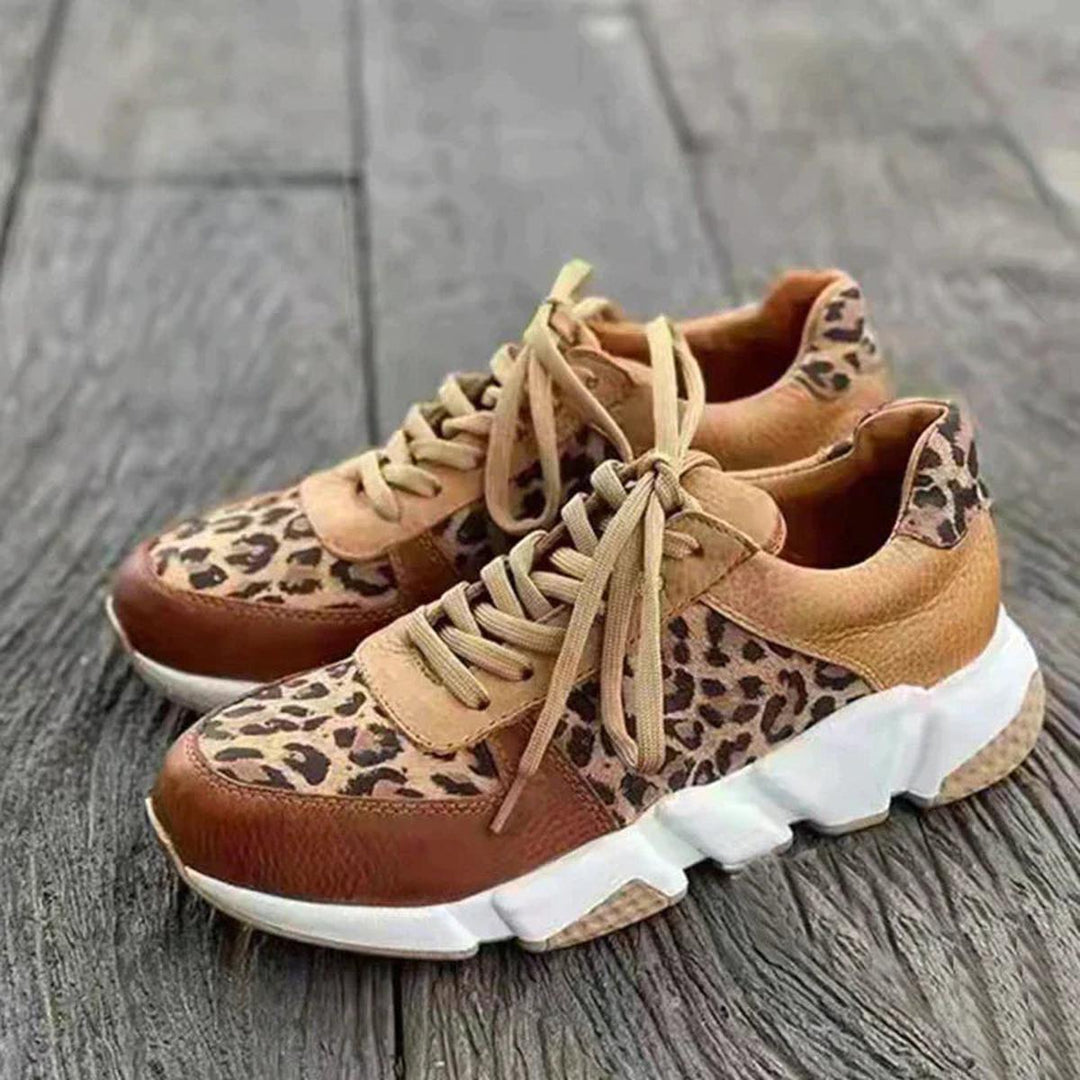 Dorothea | Damen Modische Chunky-Print-Sneaker